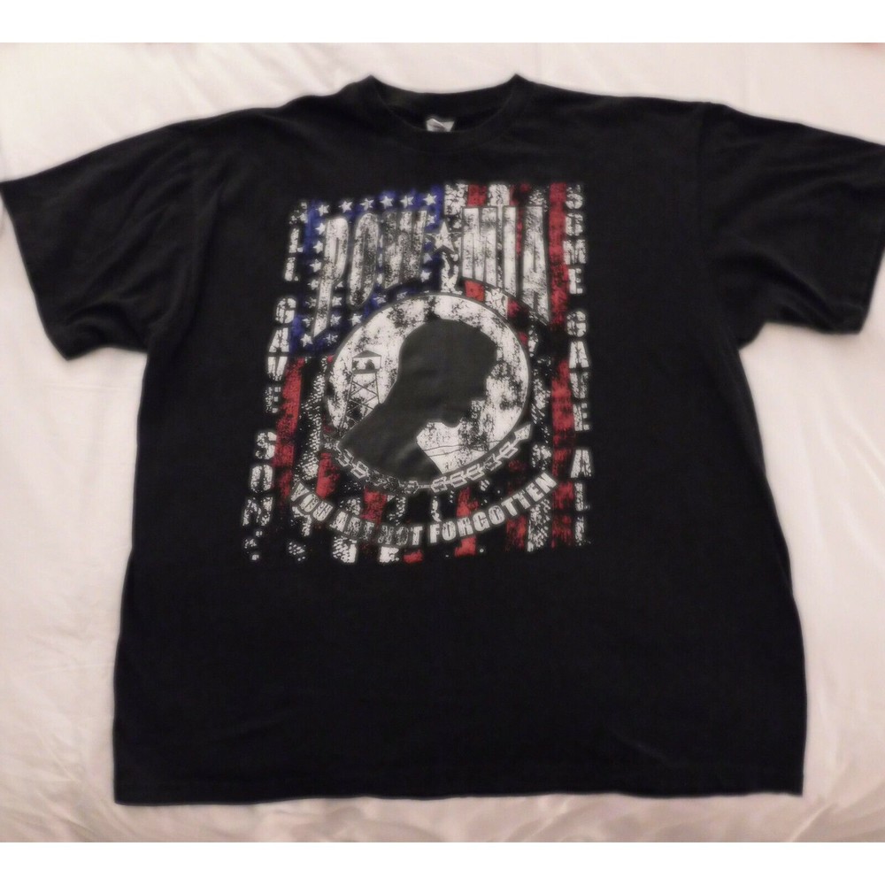 POW- MIA T Shirt Mens 2XL You are not Forgotten - All Gave Some - Some Gave All